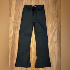 Edikted faux leather flare pants